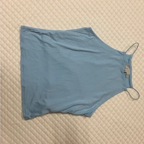 Gaze Blue Fitted Crop Camisole - Picture 2 of 3